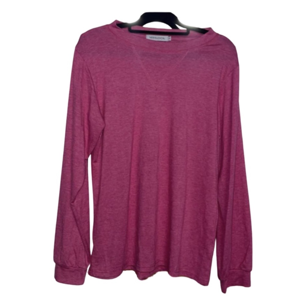 Miss Look Long Sleeve Super Soft Top - Pink - Size L